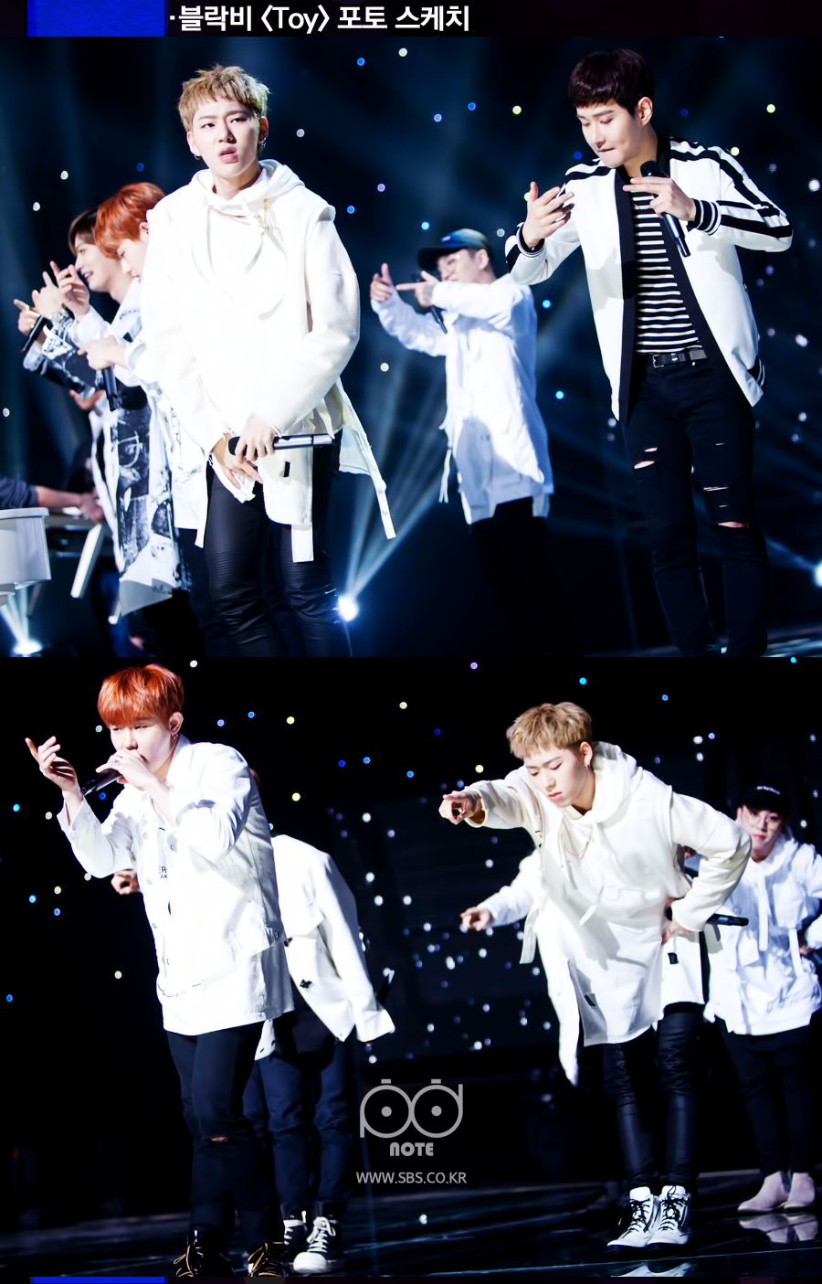 블락비 TOY 포토 스케치 무대 단체사진