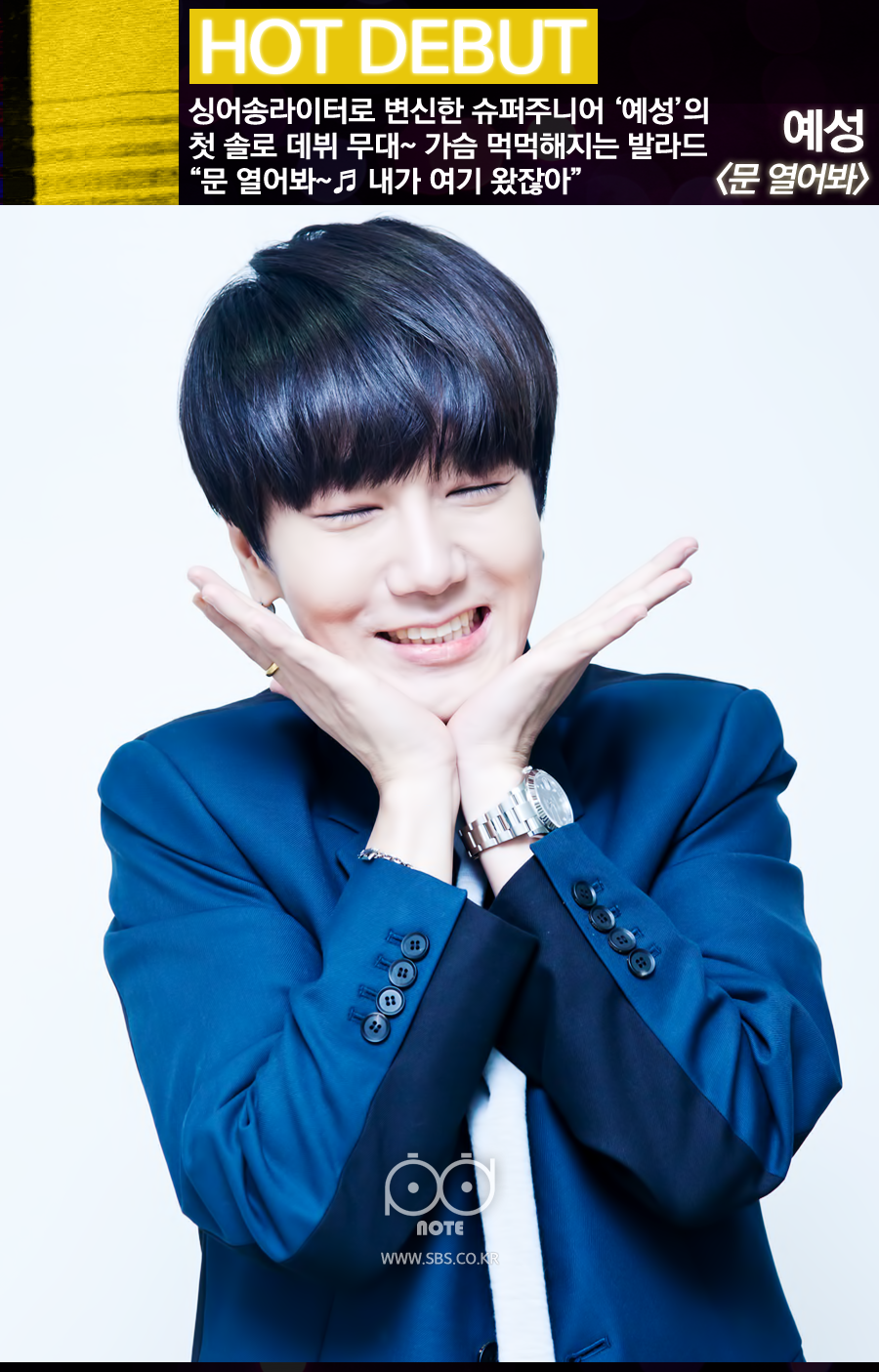 예성 꽃받침하고 있는 사진