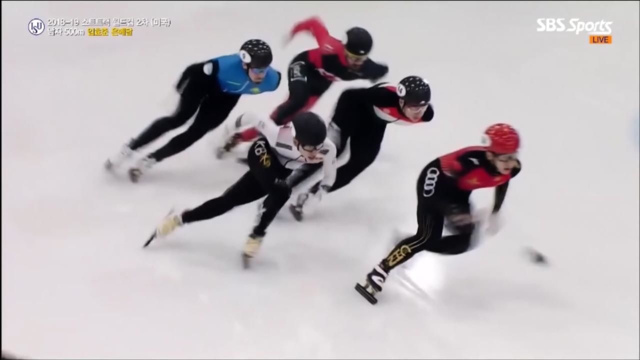 [월드컵2차] 남자 500m - 은메달 목에거는 임효준! 금메달은 우다징 썸네일