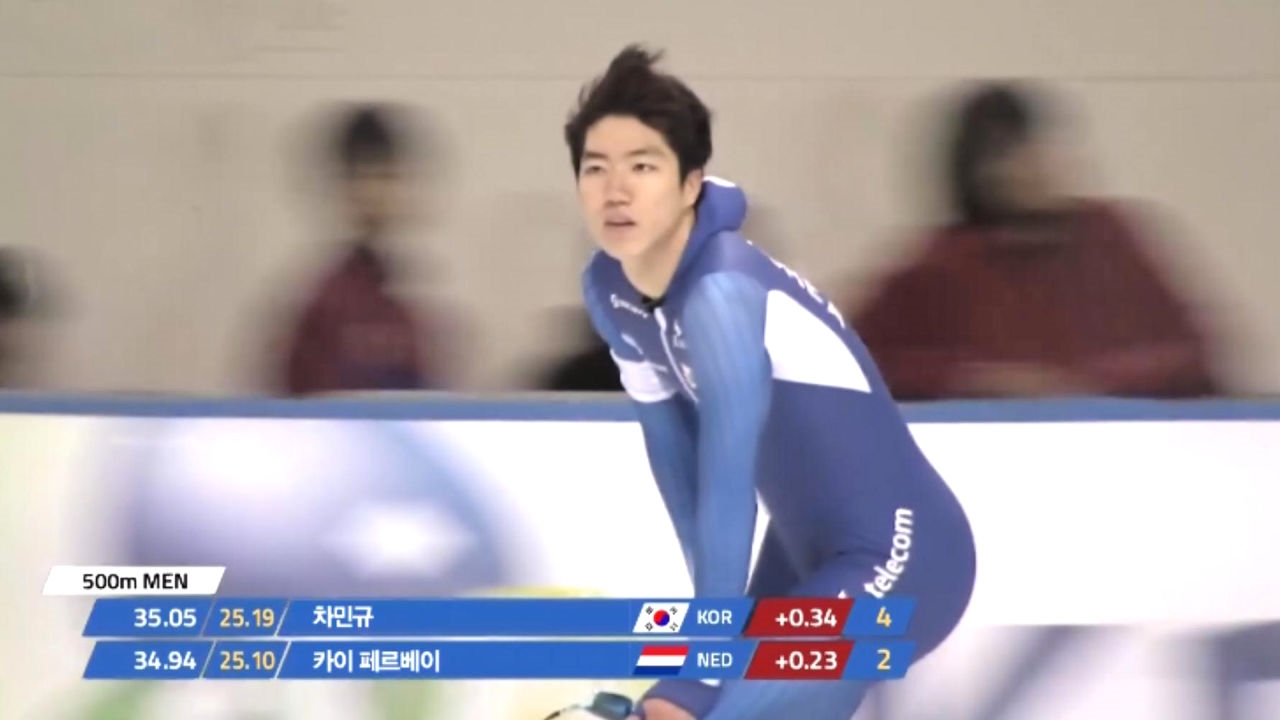 [월드컵 1차] 남자 500m(2) - '평창 은메달리스트' 차민규의 레이스 썸네일