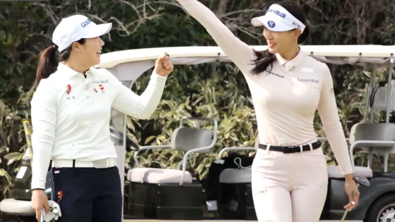 첫 홀부터 실력 발휘! 멋진 버디 퍼트 성공하는 유현주 썸네일