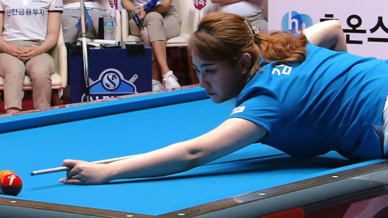 '일방적인 승리' 편안하게 세트를 가져가는 김민아 [NH농협카드 VS 신한금융투자] 썸네일
