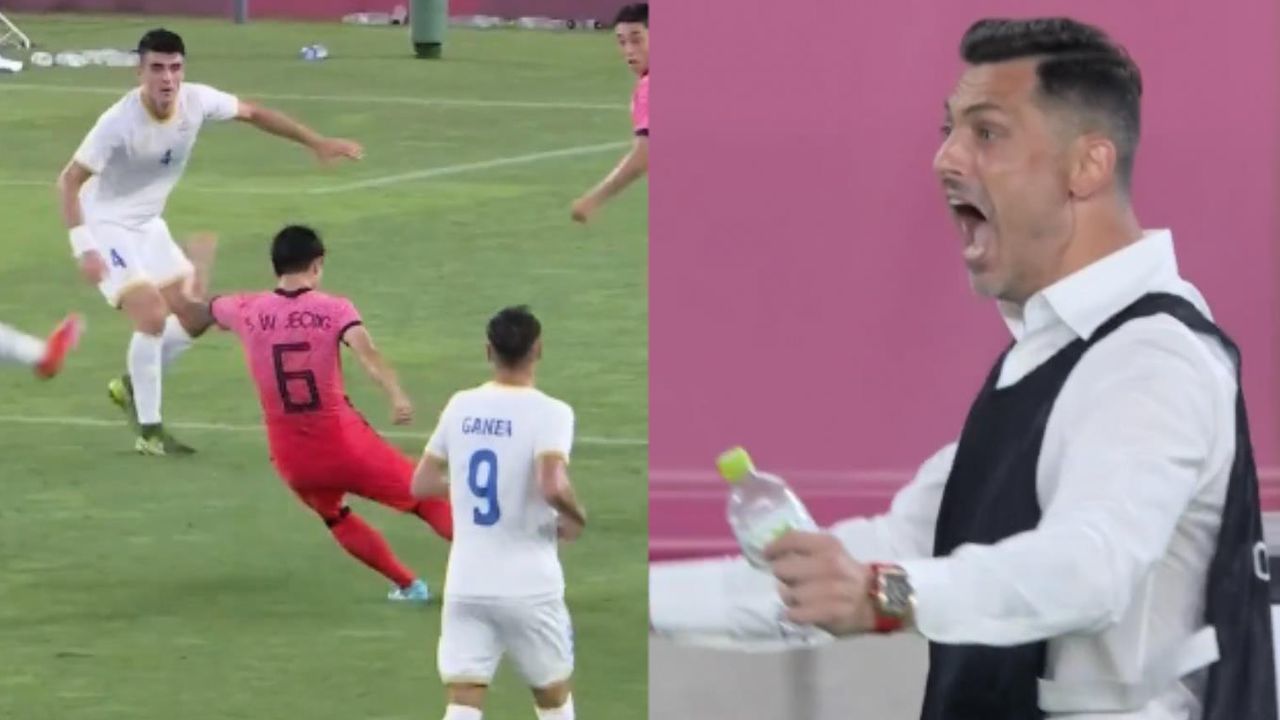 상대 감독을 분노하게 만든 정승원의 강력한 슈팅 [대한민국 vs 루마니아]