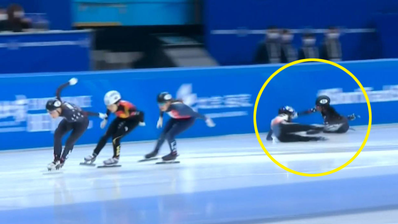 안타까운 충돌, 이유빈의 아쉬운 레이스 [1차 여자 1000m] 썸네일