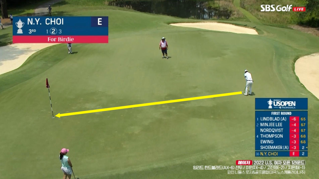 먼거리, 환상적인 버디 보여주는 최나연 [US 여자오픈 1R] 썸네일