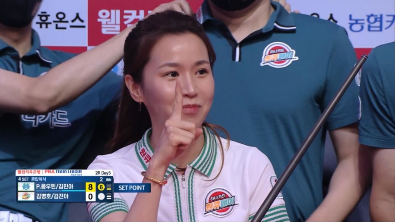 2이닝 만에 경기를 끝내버리는 응우옌과 김민아 [PBA 팀리그 2라운드 / 연속득점] 썸네일