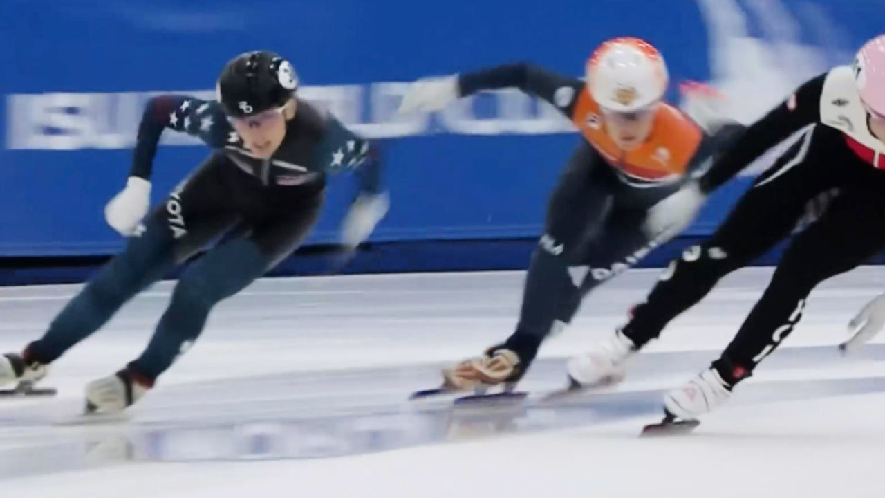 대단한 주행, 선두로 결승 향하는 산토스그리즈월드 [월드컵 2차 여자 500m] 썸네일