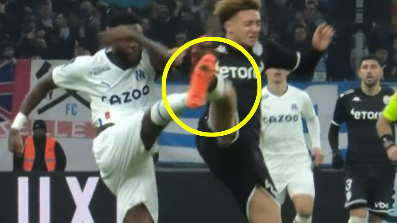 음벰바와 위험하게 부딪힌 벤 세기르 [마르세유 vs 모나코] 썸네일