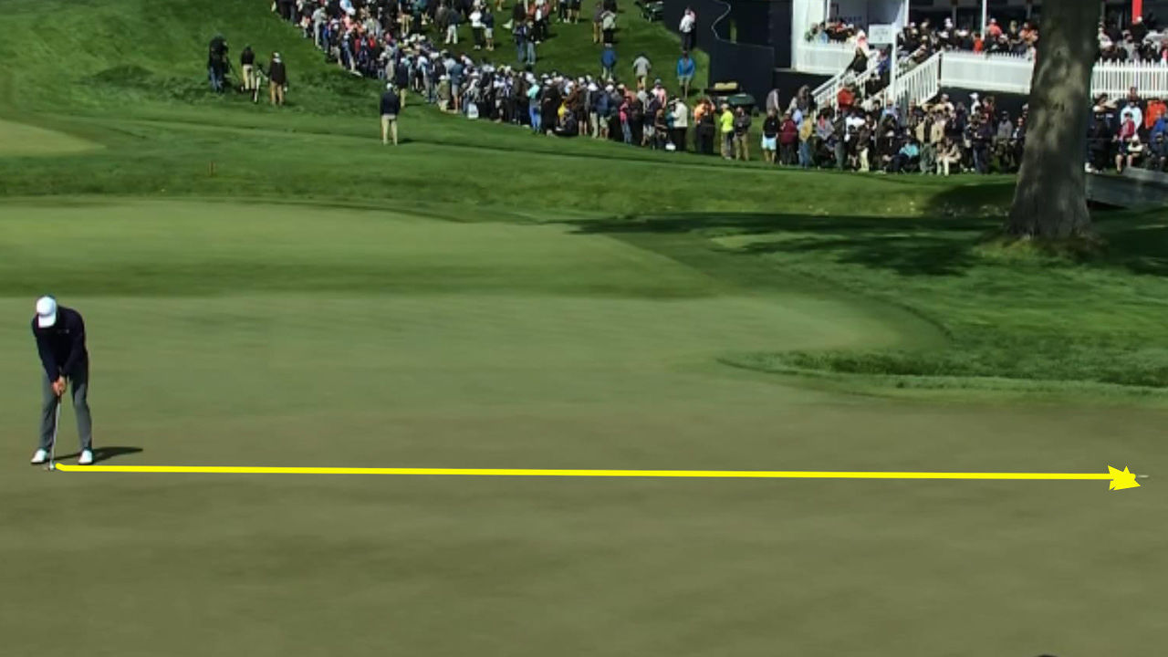 저스틴 토마스, 디펜딩 챔피언 다운 퍼팅을 보여주는 첫 홀 [PGA 챔피언십 1R] 썸네일