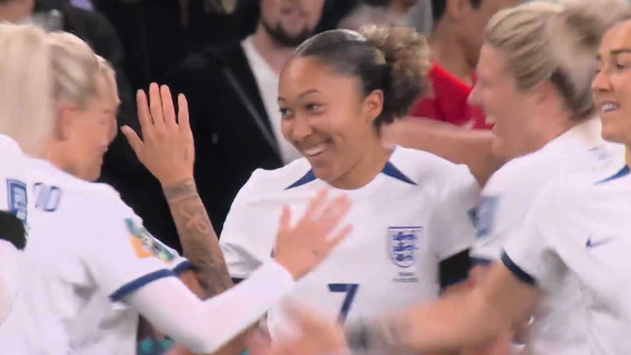 환상적인 감아차기, 로렌 제임스의 선제골 [잉글랜드 vs 덴마크] 썸네일