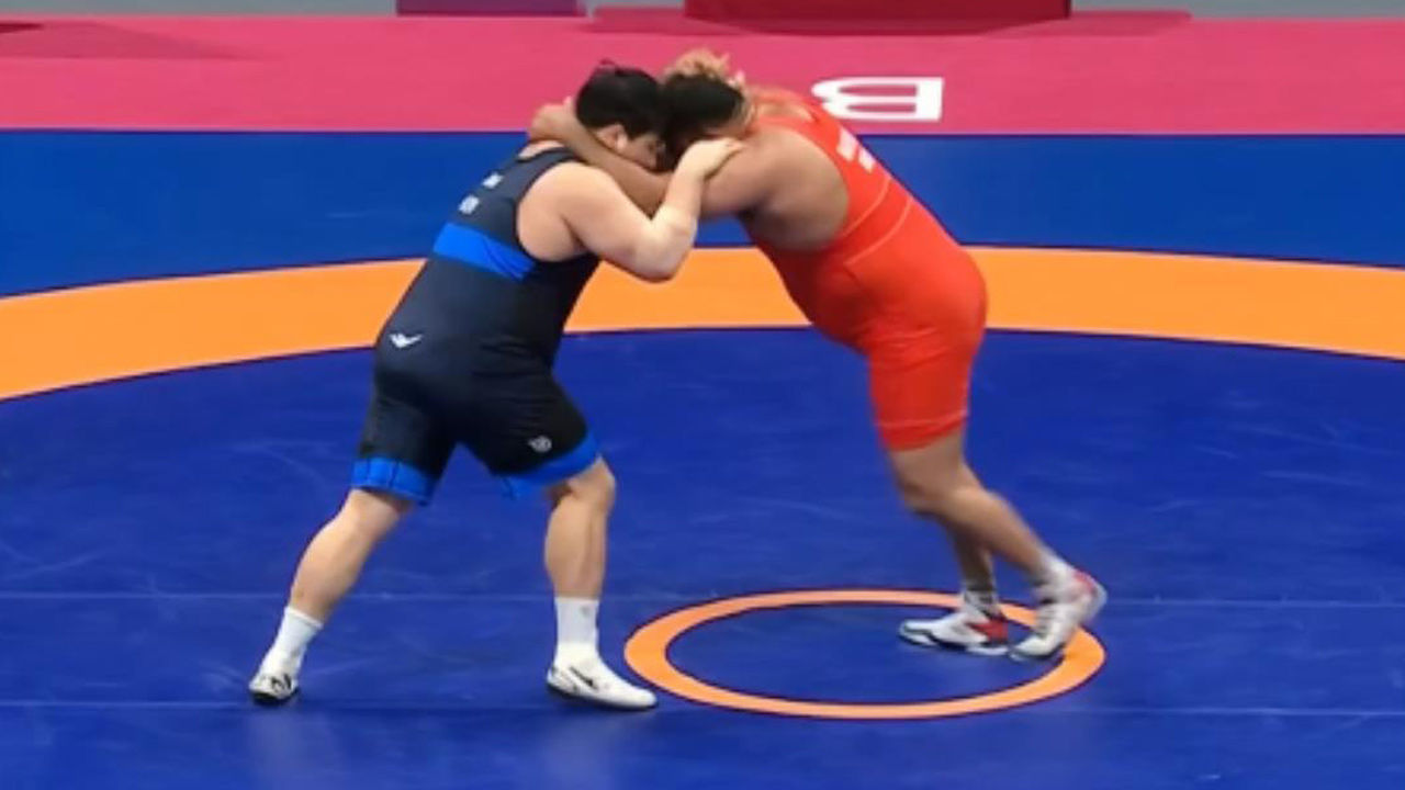 대회 2회 연속 메달 획득하는 김민석 [레슬링 그레코로만형 130kg 결승] 썸네일