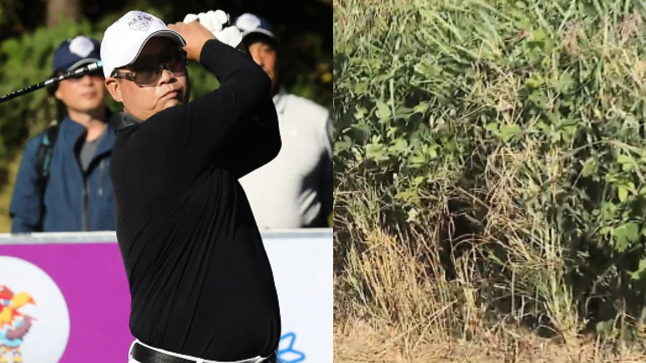 중요한 순간 O.B구역으로 향하는 청주공고 임대원의 티샷 [청주공고 vs 진주동명고] 썸네일