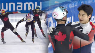 금메달 향해 몸을 던진 황대헌! 0.014초 차로 은메달 [4차 남자 1000m 결승전]