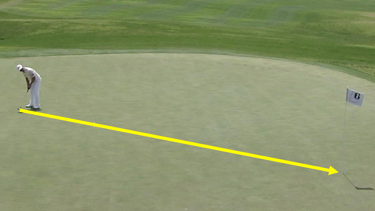 나이스 버디! 13.7m 먼거리 퍼트 성공시키는 박성준 [파운더스컵 2R] 썸네일