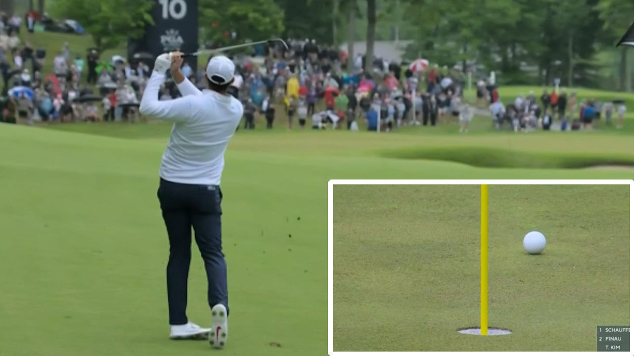 경찰 체포 여파는 없다! 첫 홀 버디로 시작하는 셰플러 [PGA 챔피언십 2R] 썸네일