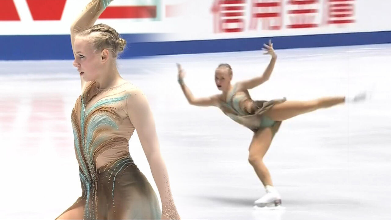 트위즐 스텝을 하다가 넘어진 니나 페트로키나 [그랑프리 4차 여자 프리] 썸네일