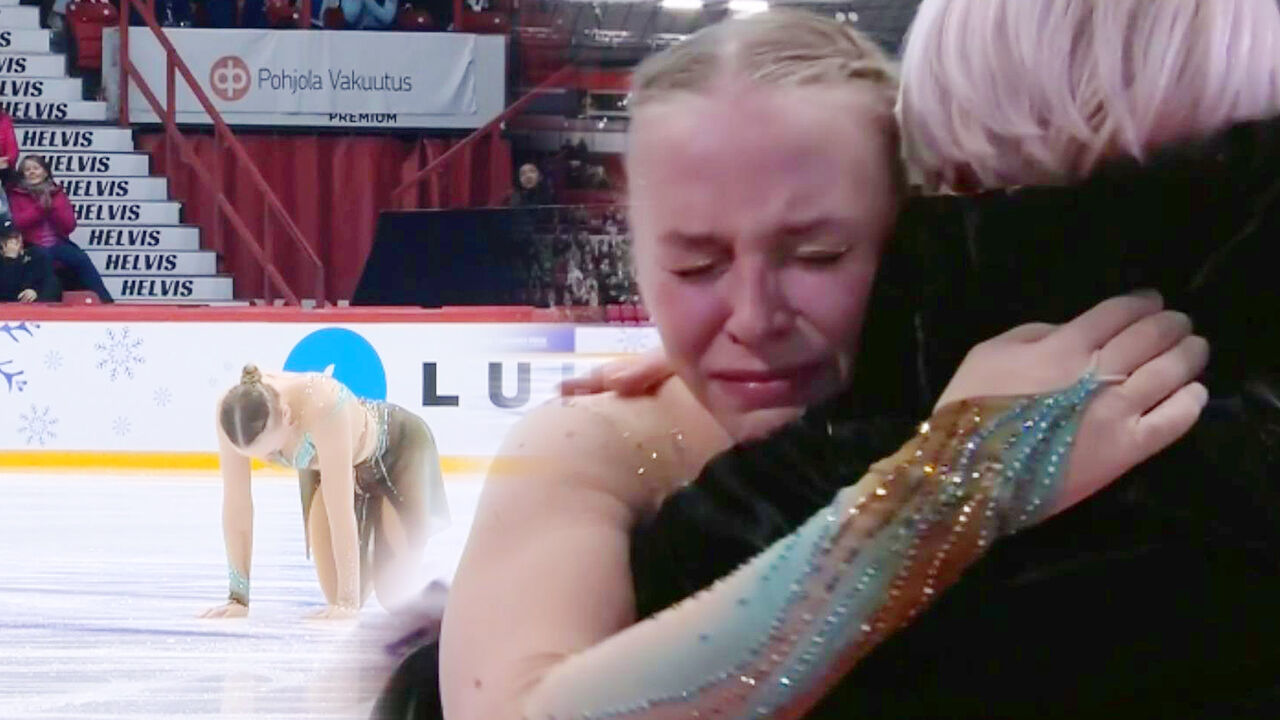 '기쁨의 눈물' 벅차 오른 감정에 눈물을 흘리는 니나 페트로키나 [그랑프리 5차 여자 프리] 썸네일