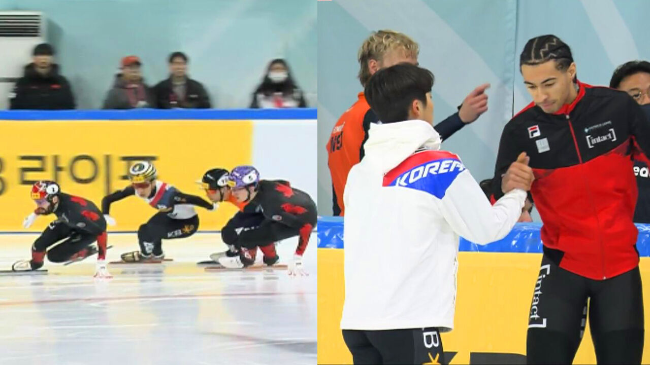 은메달을 목에 거는 박지원! 패널티를 받은 스티븐 뒤부아 [월드투어 4차 남자 1500m 결승] 썸네일