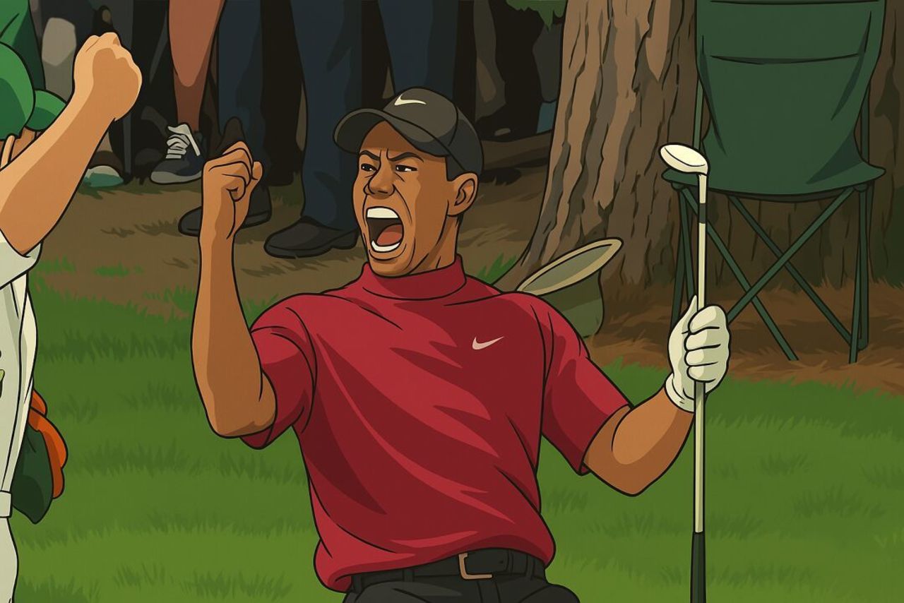 골프 역사 상 가장 유명한 샷 - 마스터스 2005 타이거우즈의 16번홀 #나이키 썸네일