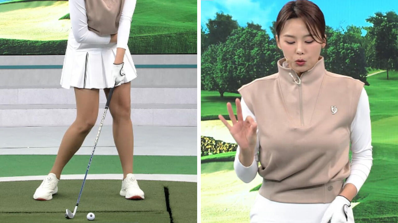 [전지선 레슨] 아이언샷 디보트 내기 위한 왼 골반 낮추기 썸네일