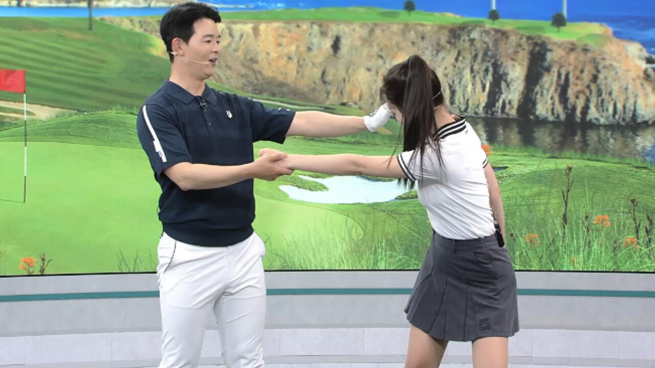 [김형주 레슨] 백스윙 상하체 움직임 연습동작 with 김세연 아나운서 썸네일