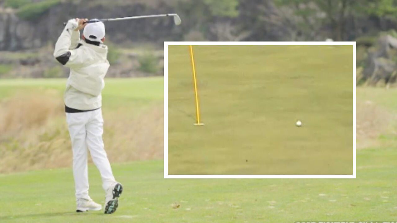 전 홀 아쉬움을 달래는 이태경의 완벽한 샷