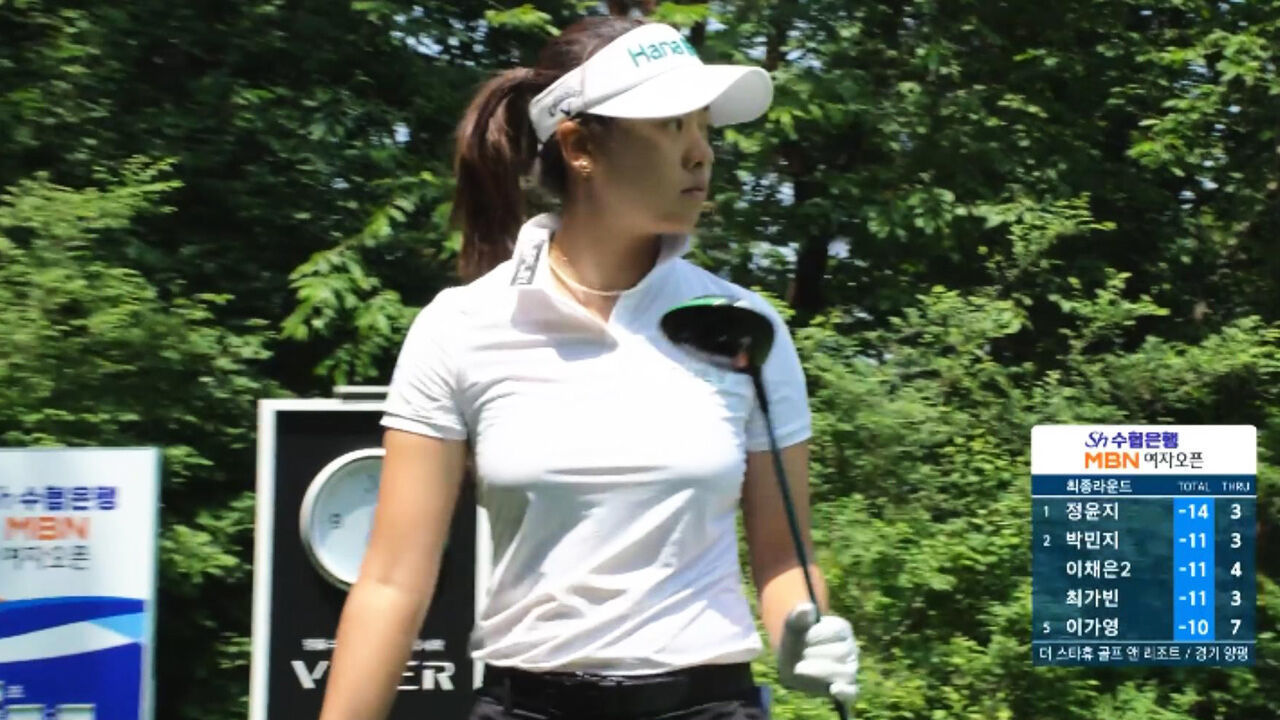 시원한 티샷을 보여주는 중국 국적 지 유아이 [Sh수협은행 여자오픈 FR] 썸네일