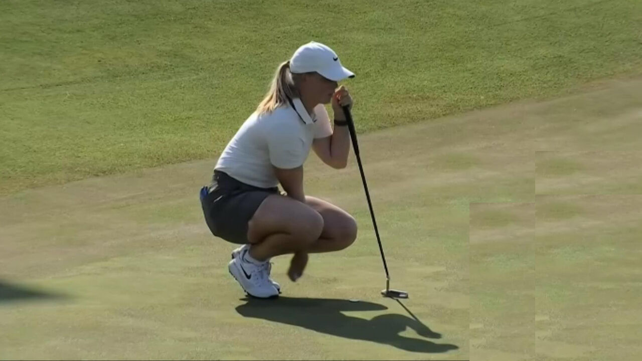 마야 스타크, 특이한 루틴 뒤 이어지는 중요한 버디 찬스 [US 여자오픈 FR]