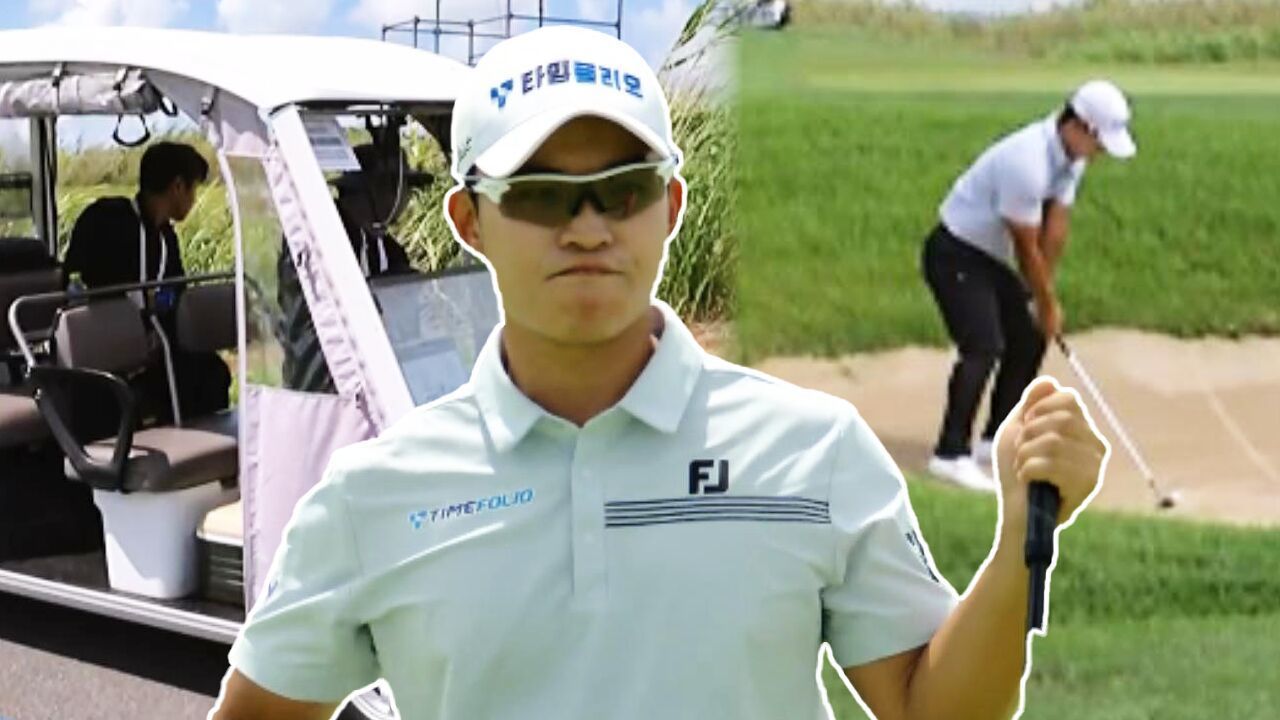 카트 맞고, 벙커까지! 온갖 위기에도 버디 성공하는 정태양 [파운더스컵 3R] 썸네일