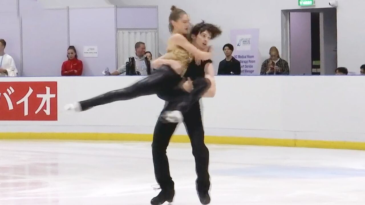 서로를 의지하면서 연기를 펼친 리 하이엔-루이 바레손 [주니어 4차 아이스댄스 리듬댄스]