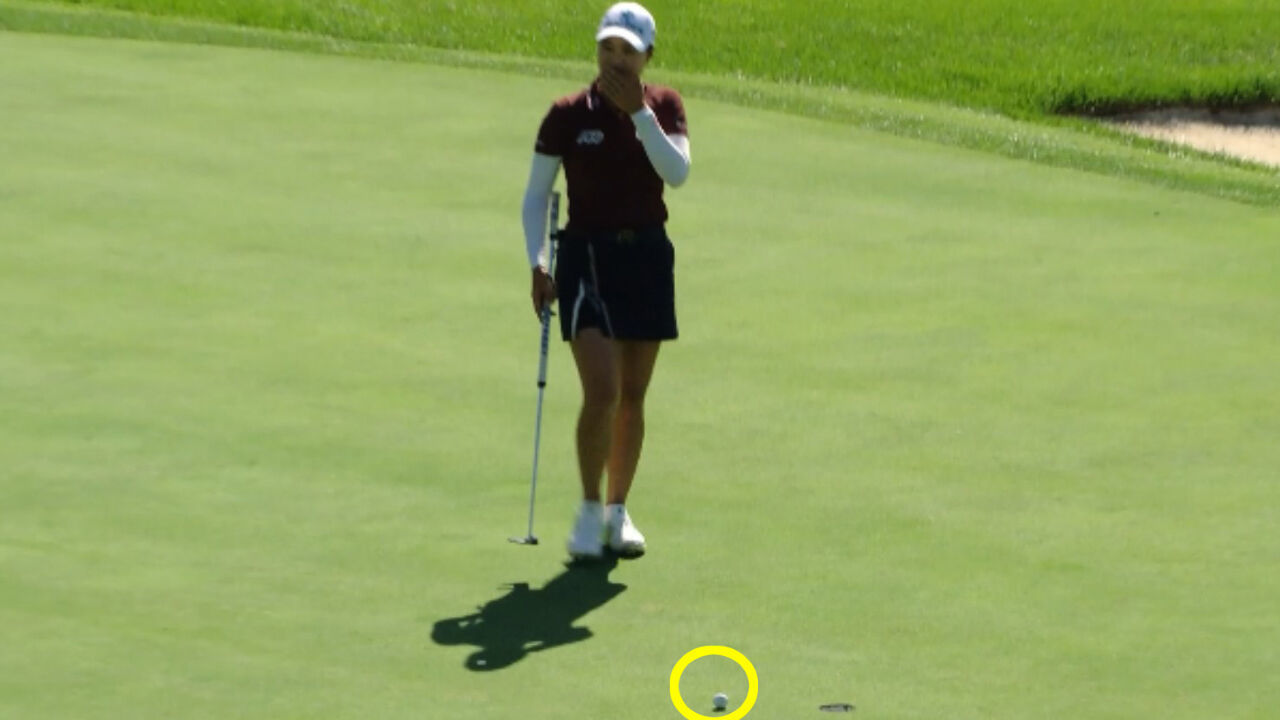 “이런 경우도 있네요..” 홀에 맞고 나오는 이민지의 볼 [하나금융그룹 FR] 썸네일