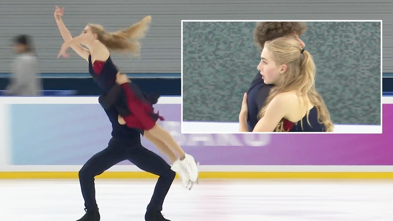 차분하게 무대를 이어 나간 조이 비앙키- 다니엘 바실레 [주니어 5차 아이스댄스 프리댄스] 썸네일