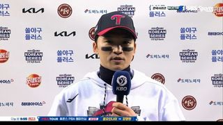 박해민 인터뷰 “1회 호수비 나는 만족스럽지 못했다” [베이스볼S]