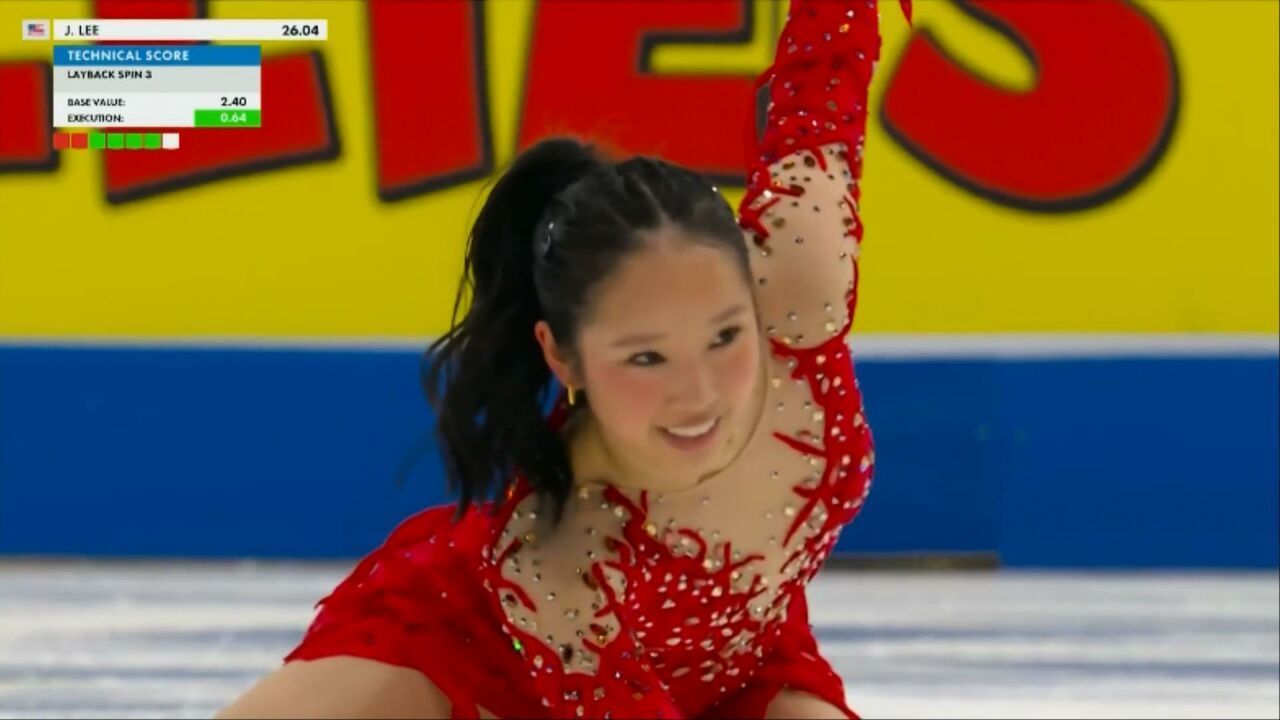 많은 박수를 받은 한국계 조세핀 리의 무대 [그랑프리 5차 여자 쇼트]