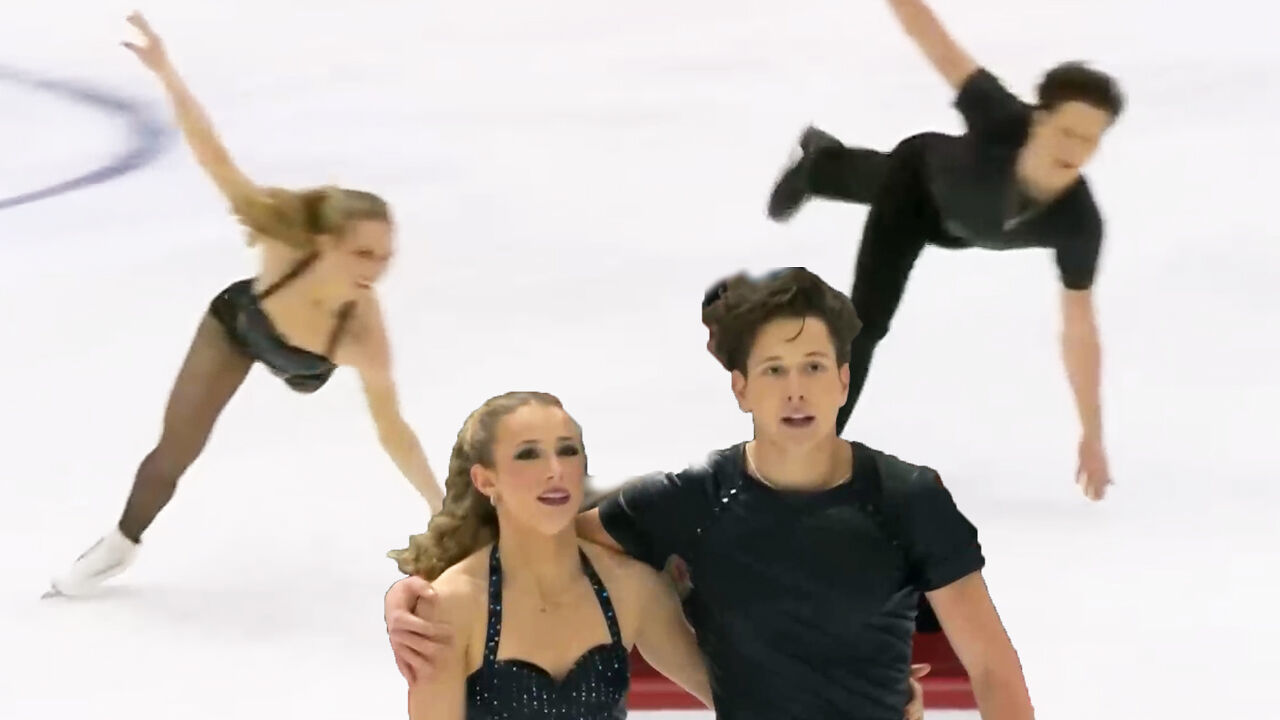 매력적인 직선 라인, 에밀리아 징가스-바딤 콜레스닉 무대 [그랑프리 6차 아이스댄스 리듬댄스] 썸네일