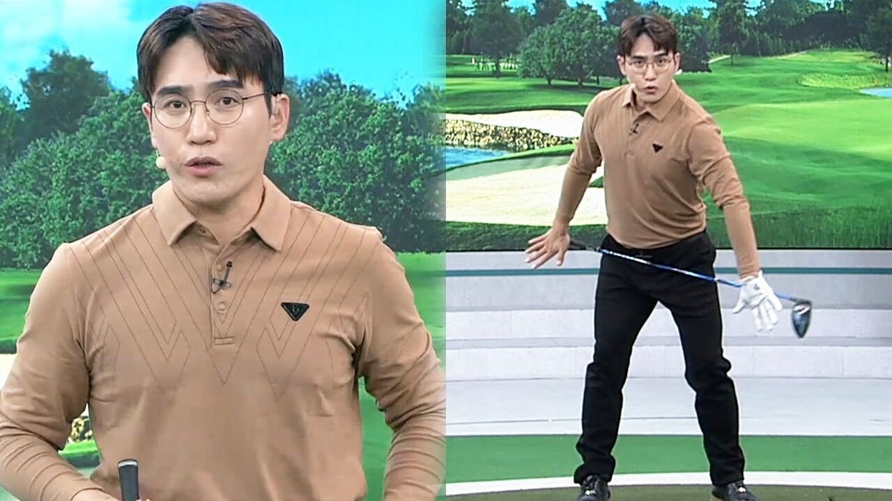 [김주연 레슨] 오른 골반을 뒤로 빼서 스윙 회전 범위 넓히기 썸네일