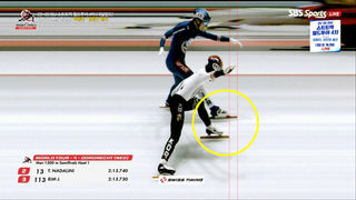 0.01초차로 3위를 기록하는 임종언 [월드투어 4차 남자 1500m 준결승]