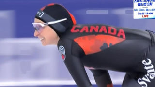 ‘작별의 레이스’ 환호 속에 달리는 이바니 블롱댕 [월드컵 3차 여자 1500m]