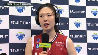 양효진 “페퍼 상대로 첫 승이어서 기쁘다” [현대건설 vs 페퍼저축은행]