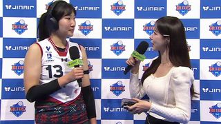 선두와 1점 차, 현대건설 정지윤 "팀원을 믿고 자신있게 공격” [IBK기업은행 vs 현대건설]