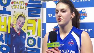 스스로가 이뤄낸 최고의 생일 선물, IBK기업은행 빅토리아 인터뷰 [IBK기업은행 vs 현대건설]