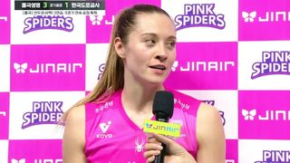 시즌 최고의 흐름, 선두권 바짝 추격! 흥국생명 레베카 인터뷰 [흥국생명 vs 한국도로공사]