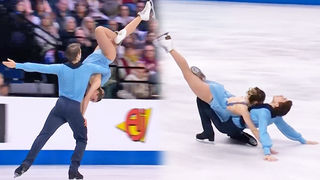 과감한 동작의 연속, 빅토리아 만니-카를로 무대 [유럽선수권 아이스댄스 리듬댄스]