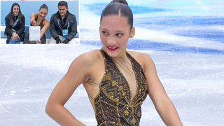 자신의 경기에 만족한 잔쿠엔 이삭스 [4대륙 선수권 여자 쇼트]