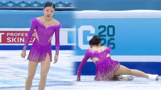 마지막에 흔들린 치바 모네, 프리를 노리는 24년도 챔피언 [4대륙 선수권 여자 쇼트]