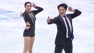 진한 아쉬움이 남은 무대, 임해나-권예 연기 [4대륙 선수권 아이스댄스 리듬댄스]
