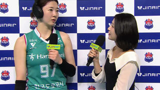 강소휘 인터뷰 “허리 통증 두려움 있었는데 지금은 괜찮아” [한국도로공사 vs 정관장]