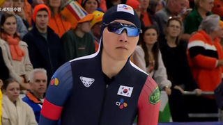 구경민, 뒤브뢰유 상대로 최선을 다한 레이스 [스프린트 세계선수권 남자 500m(2)]