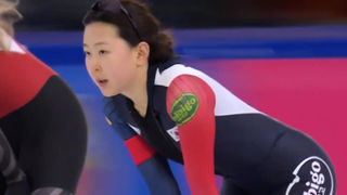 2차 레이스에서 9위를 차지하는 김민선 [스프린트 세계선수권 여자 500m(2)]