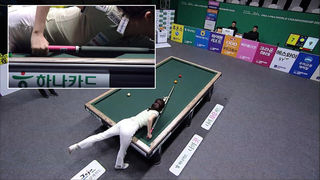 익스텐션을 사용하며 득점 올린 정수빈 [하나카드 LPBA 월드챔피언십]